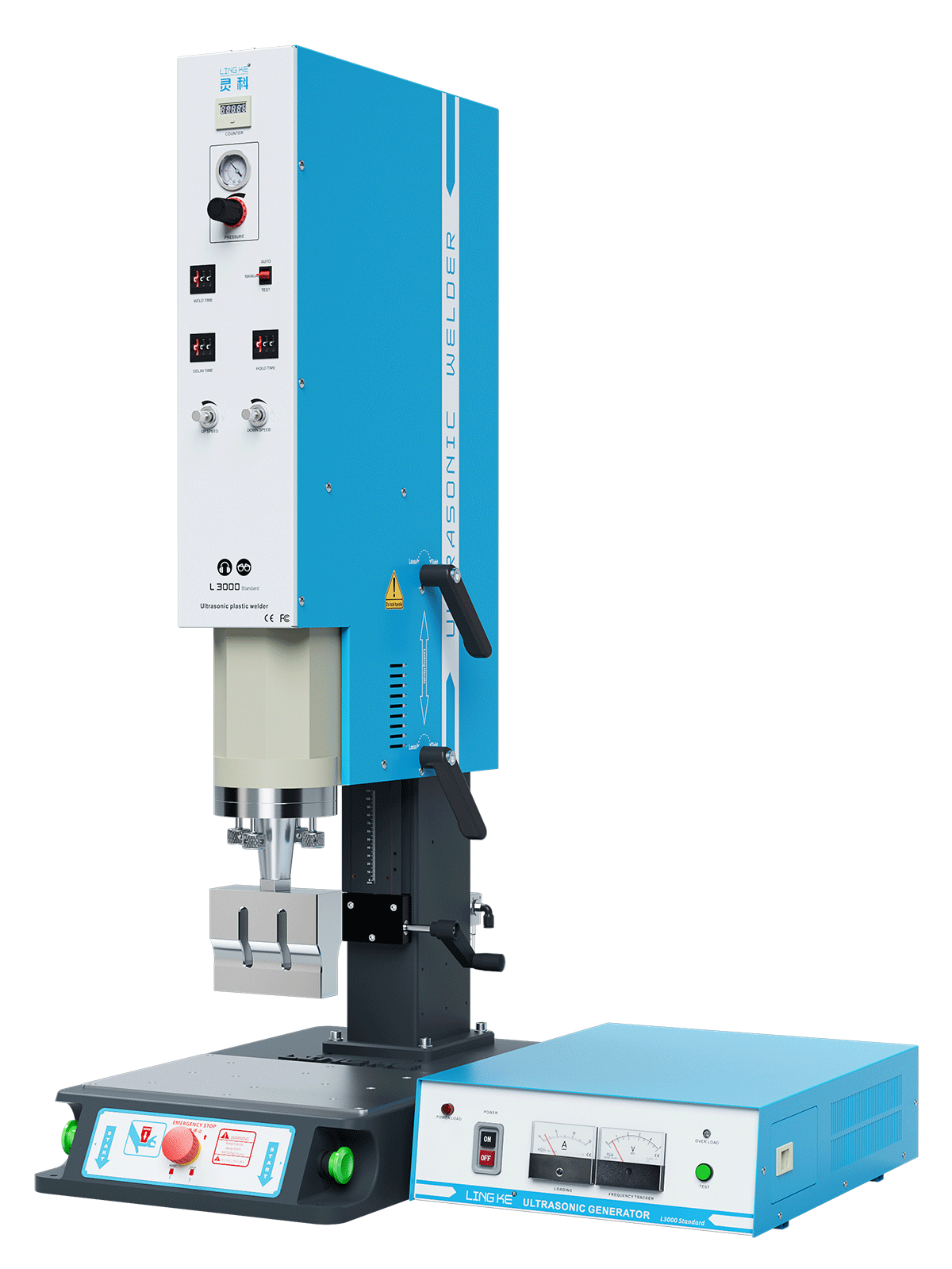 靈科超聲波塑料焊接機(jī) 方立柱 20kHz-2000/2600/3200W L3000 Standard 模擬